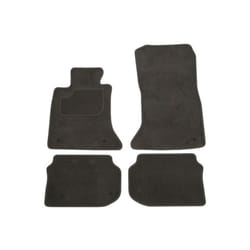 CUSTOPOL BM180S Floor mat set Textile Front and Rear 4 grey Tailored BMW: 5 Saloon