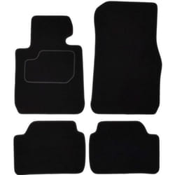 CUSTOPOL BM20C Floor mat set Textile Front and Rear 4 black Tailored