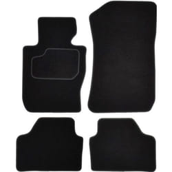CUSTOPOL BM245C Floor mat set Textile Front and Rear 4 black Tailored BMW: X1
