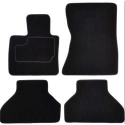 CUSTOPOL BM275C Floor mat set Textile Front and Rear 4 black Tailored