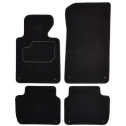 CUSTOPOL BM71S Floor mat set Textile Front and Rear 4 grey Tailored BMW: 3 Coupe