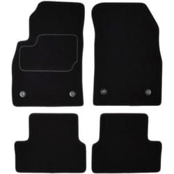 CUSTOPOL CHE40C Floor mat set Textile Front and Rear 4 black Tailored