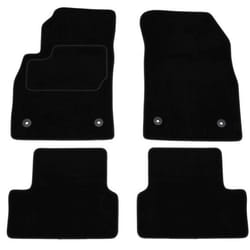 CUSTOPOL CHE42C Floor mat set Textile Front and Rear 4 black Tailored