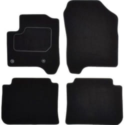 CUSTOPOL CIT105S Floor mat set Textile Front and Rear 4 grey Tailored CITROËN: C3 Picasso