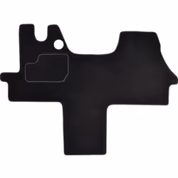 Floor mat set; CUSTOPOL; Textile Front 1 black Tailored; for CITROËN