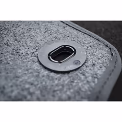 CUSTOPOL DAC70C Floor mat set Textile Front and Rear 4 black Tailored