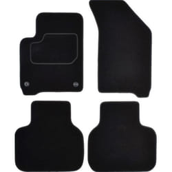 CUSTOPOL FIA135C Floor mat set Textile Front and Rear 4 black Tailored