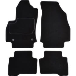 CUSTOPOL FIA220C Floor mat set Textile Front and Rear 4 black Tailored