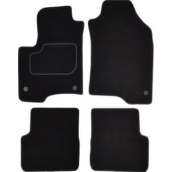 CUSTOPOL FIA260C Floor mat set Textile Front and Rear 4 black Tailored