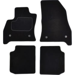 CUSTOPOL FIA40C Floor mat set Textile Front and Rear 4 black Tailored