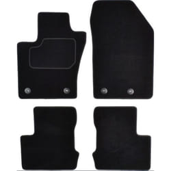 CUSTOPOL FIA43C Floor mat set Textile Front and Rear 4 black Tailored