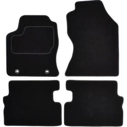 CUSTOPOL FOR110C Floor mat set Textile Front and Rear 4 black Tailored