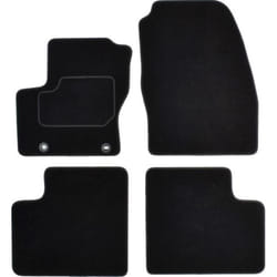 CUSTOPOL FOR150C Floor mat set Textile Front and Rear 4 black Tailored