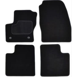 CUSTOPOL FOR155C Floor mat set Textile Front and Rear 4 black Tailored