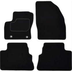CUSTOPOL FOR205C Floor mat set Textile Front and Rear 4 black Tailored