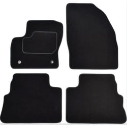 CUSTOPOL FOR210C Floor mat set Textile Front and Rear 4 black Tailored FORD: KUGA 2