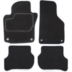 CUSTOPOL FOR283C Floor mat set Textile Front and Rear 4 black Tailored
