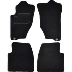 CUSTOPOL KIA175C Floor mat set Textile Front and Rear 4 black Tailored
