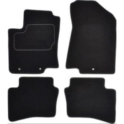 CUSTOPOL KIA220S Floor mat set Textile Front and Rear 4 grey Tailored KIA: RIO 3