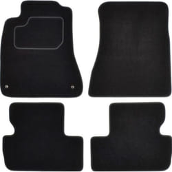 CUSTOPOL LEX20C Floor mat set Textile Front and Rear 4 black Tailored LEXUS: IS 2