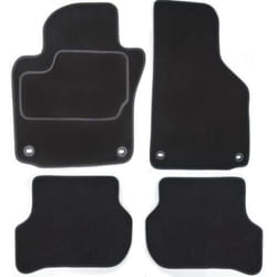 CUSTOPOL MAZ125C Floor mat set Textile Front and Rear 4 black Tailored