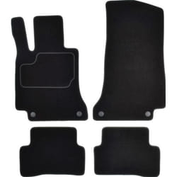 CUSTOPOL MER132C Floor mat set Textile Front and Rear 4 black Tailored