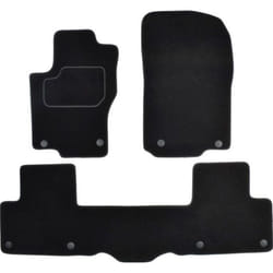CUSTOPOL MER230C Floor mat set Textile Front and Rear 3 black Tailored
