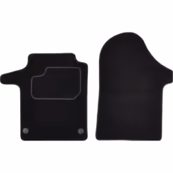 Floor mat set; CUSTOPOL; Textile Front 2 black Tailored; for MERCEDES-BENZ