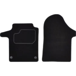 CUSTOPOL MER358C Floor mat set Textile Front 2 black Tailored