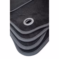 CUSTOPOL MER358C Floor mat set Textile Front 2 black Tailored