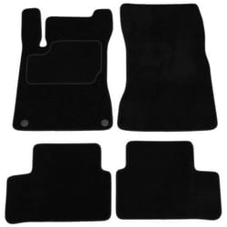 CUSTOPOL MER436C Floor mat set Textile Front and Rear 4 black Tailored MERCEDES-BENZ: CLA Coupe