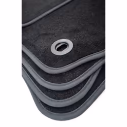 CUSTOPOL RNT490C Floor mat set Textile Front 1 black Tailored