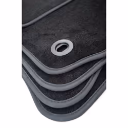 CUSTOPOL SUB25C Floor mat set Textile Front and Rear 4 black Tailored