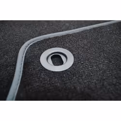 CUSTOPOL SUB25C Floor mat set Textile Front and Rear 4 black Tailored