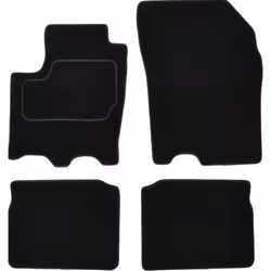 Floor mat set; CUSTOPOL; Velours Front and Rear black; for SUZUKI
