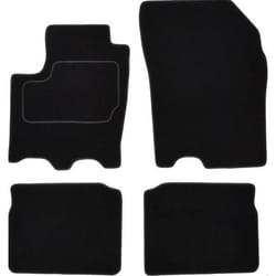 CUSTOPOL SUZ117C Floor mat set Velours Front and Rear black
