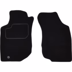 Floor mat set; CUSTOPOL; Velours Front black; for TOYOTA