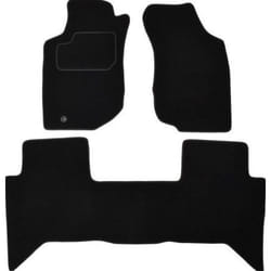 CUSTOPOL TOY175C Floor mat set Velours Front and Rear black
