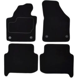 CUSTOPOL VW400C Floor mat set Textile Front and Rear 4 black Tailored