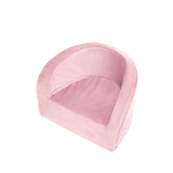Toddler Velvet Armchair - Pink