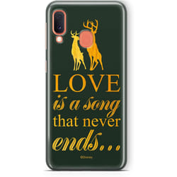 ERT GROUP Original Disney Bambi TPU Case for Samsung Galaxy A20e, Liquid Silicone Cover, Flexible and Slim, Protective for Screen, Shockproof and