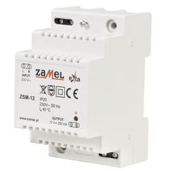Rail Stabilised Power Supply 3-24V 12V DC ZSM-11 ZSM-12 - 12 VDC