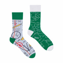 SPOX SOX - 1 Pack Unisex Mismatched Novelty Odd Socks - Back 2 School - 7-10 UK, Back 2 School