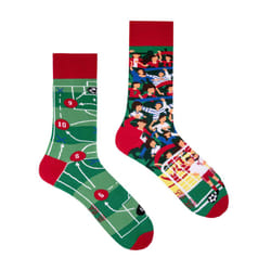SPOX SOX - 1 Pack Unisex Mismatched Novelty Odd Socks - Football - 11-13 UK, Football