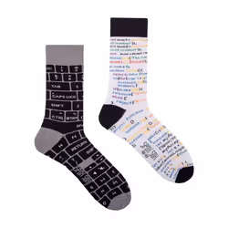 SPOX SOX - 1 Pack Unisex Mismatched Novelty Odd Socks - IT Developer - 11-13 UK, It Developer