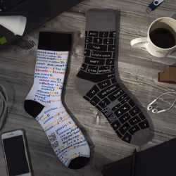 SPOX SOX - 1 Pack Unisex Mismatched Novelty Odd Socks - IT Developer - 11-13 UK, It Developer