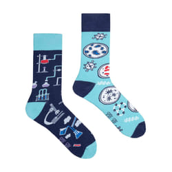 SPOX SOX - 1 Pack Unisex Mismatched Novelty Odd Socks - Laboratory - 7-10 UK, Laboratory