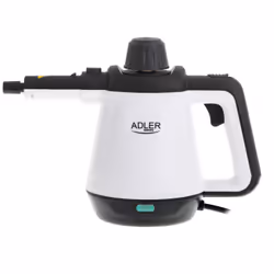 Adler AD 7038, Portable steam cleaner, 0.45 L, Black, White, Buttons, 2.78 m, 0.33 m