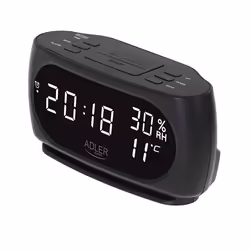 Adler AD 1186 alarm clock Digital alarm clock Black - Additional view 2