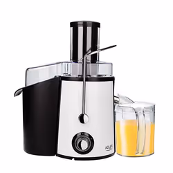 Adler AD 4128, Centrifugal juicer, Black, White, Metallic, Stepless, 18000 RPM, 2 L